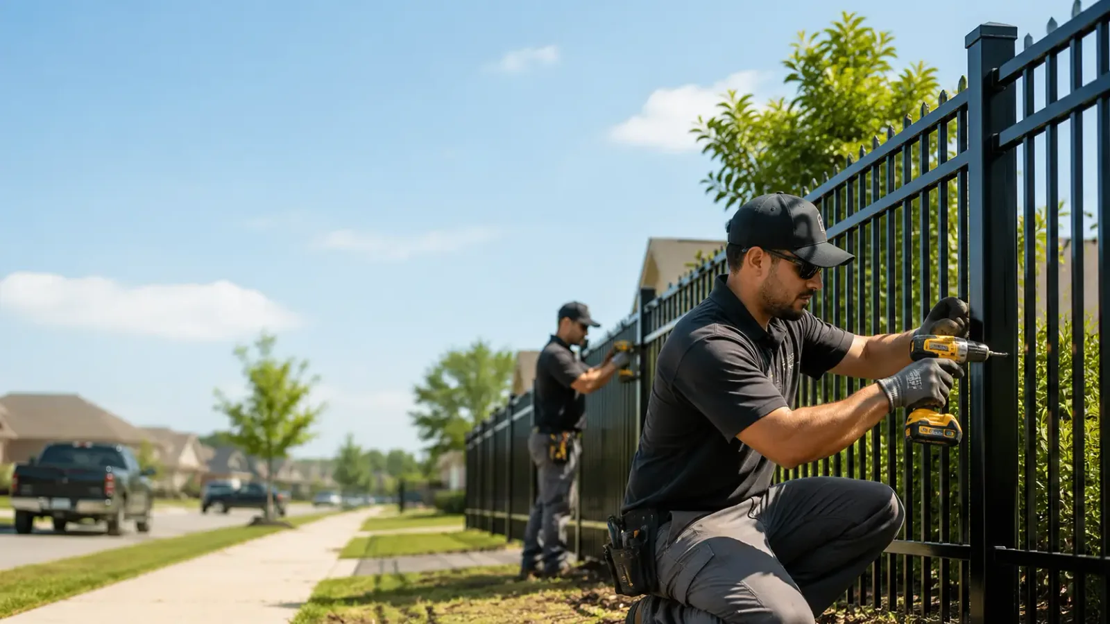 Metal Fence Installation in Blum, TX
